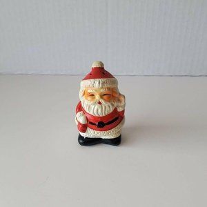 Vintage WDW Taiwan Ceramic Santa Claus Shaker